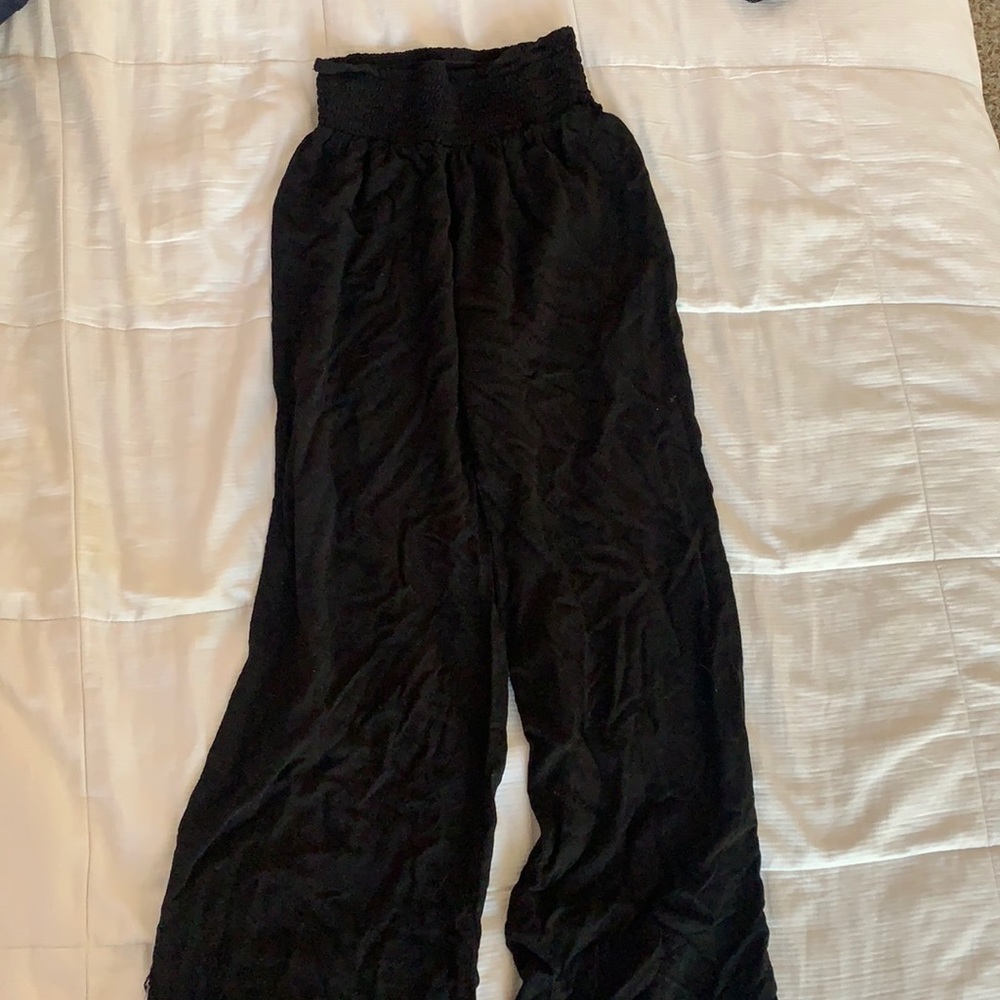 scrunch waist frilly beach pants